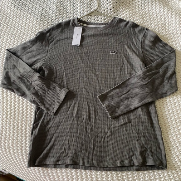 Lacoste Other - Lacoste Gray Waffle Long Sleeve Size XL New With Tags (NWT)